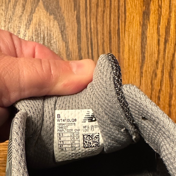 New Balance Black and Purple Athletic Shoes - Picture 4 of 4